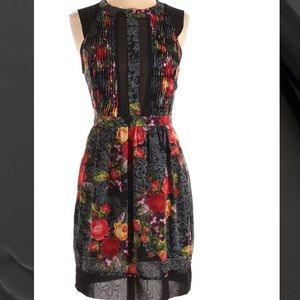 ASTR black floral dress size MED